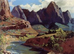 Cathedral Points, Utah by Franz Arthur Bischoff