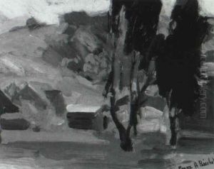 California Landscape by Franz Arthur Bischoff