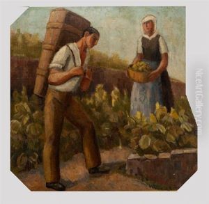 Brantard Et Vendangeuse by Henry Bischoff