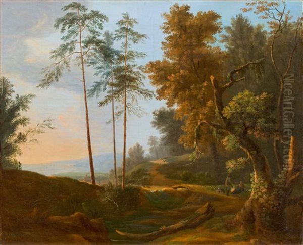 Waldlandschaft Mit Personen - view 1