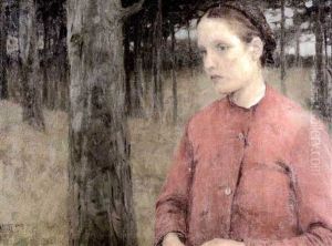 Portrat Eines Jungen Madchens by Ernst Bischoff-Culm