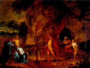 A Scene Of Witchcraft by Charles Emmanuel Biset