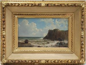 Marina Con Scogliera by Giuseppe Bisi