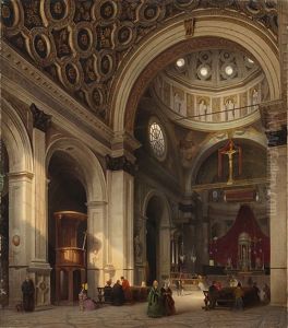 Interno Della Chiesa Di Santa Maria Presso San Celso A Milano