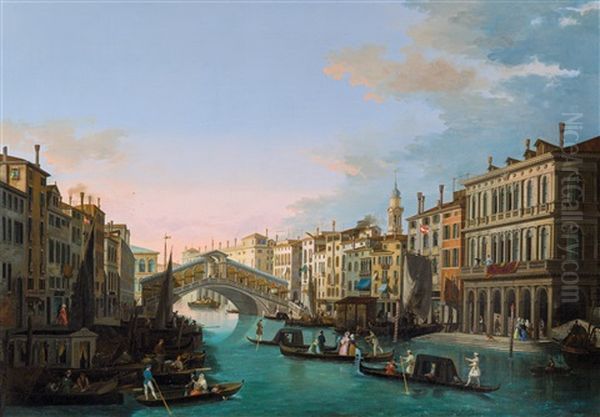 The Grand Canal With The Rialto Bridge - view 1