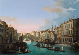 The Grand Canal With The Rialto Bridge The Grand Canal With The Rialto Bridge