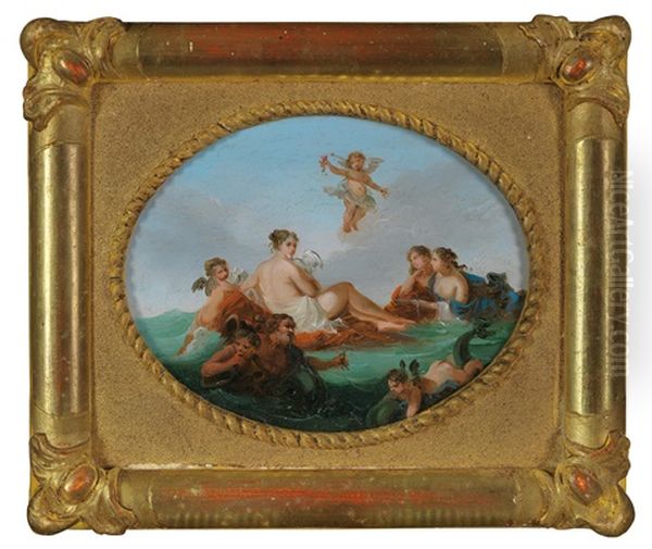 Pair Of Mythological Scenes - view 1
