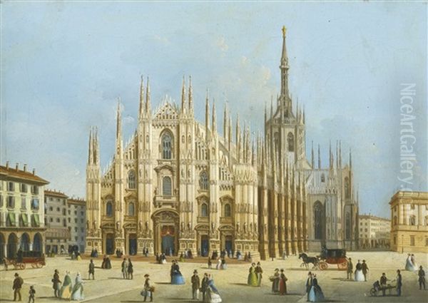 Milan, A View Of The Duomo - view 1