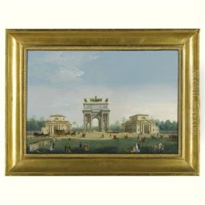 Milan, View Of The Arch Of Peace