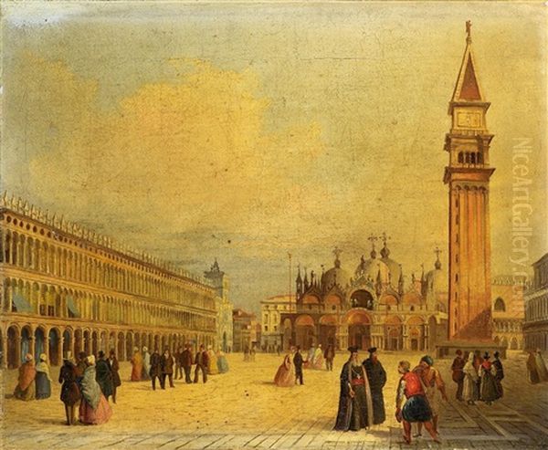 Auf Dem Markusplatz In Venedig - view 1