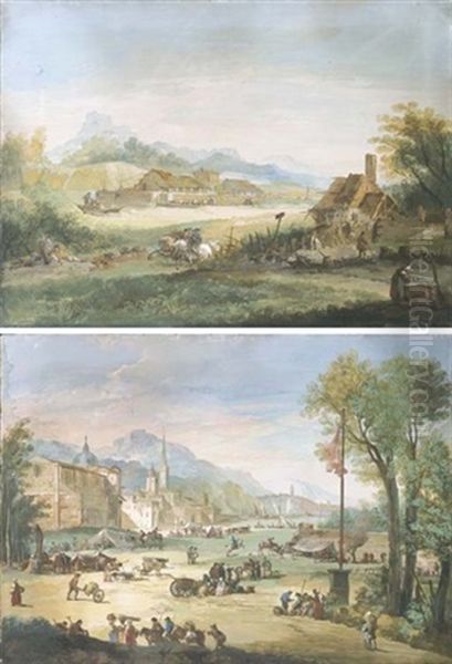 Paesaggio Con Cavalieri (+ Fiera Campestre; 2 Works) - view 1