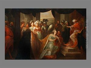 Batseba Vor Dem Konig by Giuseppe Bernardino Bison