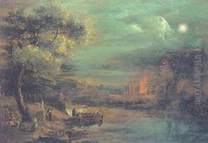 Paesaggio Notturno by Giuseppe Bernardino Bison