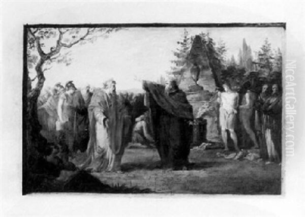 A King At A Tomb - view 1