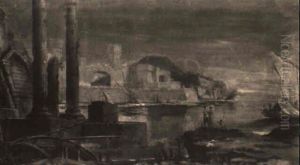 Paesaggio Lacustre Con Rovine