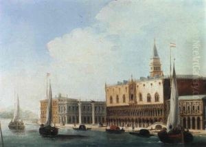 Palazzo Ducale Del Bacino Di San Marco by Giuseppe Bernardino Bison