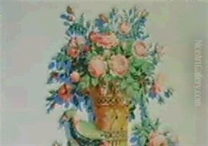 Cestino Di Fiori E Pappagallo Cestino Di Fiori E Pappagallo