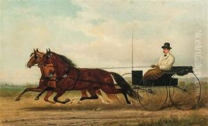 Horses And Buggy by Henry Collins Bispham