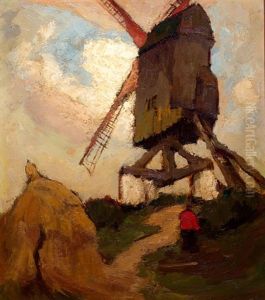 Standerdmolen, Mogelijk In Brabant by Suze Bisschop-Robertson