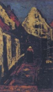 Steegje: A Woman In A Backyard by Suze Bisschop-Robertson