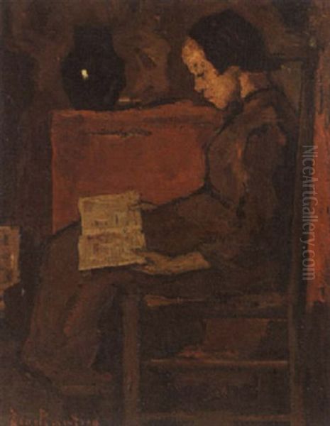 A Young Woman Reading - view 1