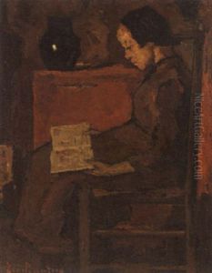 A Young Woman Reading by Suze Bisschop-Robertson