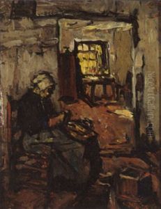 A Woman In An Interior A Woman In An Interior