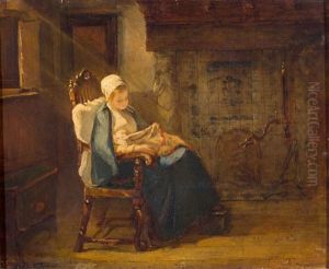 Jonge Vrouw Bij Een Schouw by Kate Bisschop-Swift