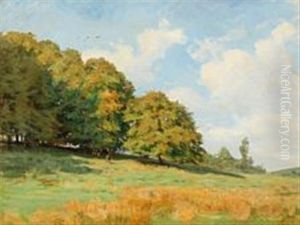 A Summer's Day From The Dyrehaven by Rudolf Bissen