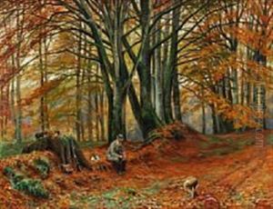 A Hunter Is Taking A Rest After The Hunt by Rudolf Bissen