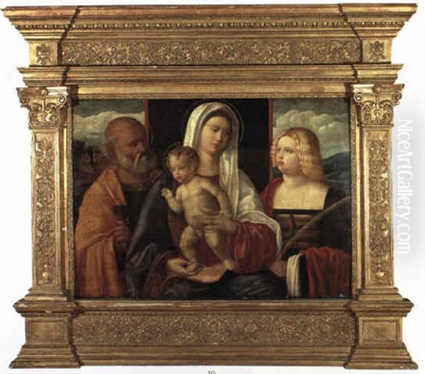 The Virgin And Child With St. Peter And A Female Saint - view 1