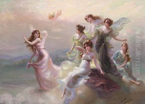 The Dance Of The Nymphs by Edouard Bisson