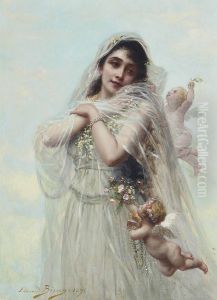 An Allegory Of Spring by Edouard Bisson