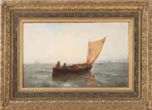 Pecheurs En Mer by Paul Bistagne