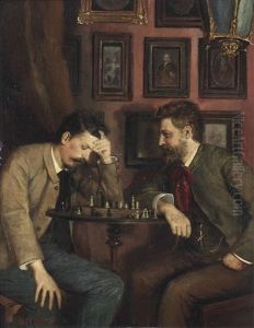 A Game Of Chess, Thought To Be The Brothers Bitterlich A Game Of Chess, Thought To Be The Brothers Bitterlich
