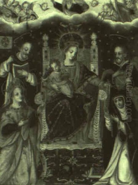 Virgin And Infant Among Saints - view 1