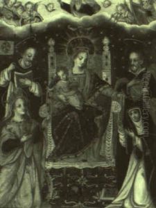 Virgin And Infant Among Saints by Bernardo Bitti