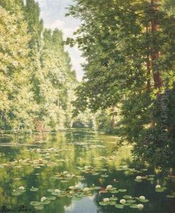 Water Lilies On The Marne At Creteil
