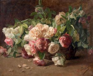 La Corbeille De Roses by Henri Biva