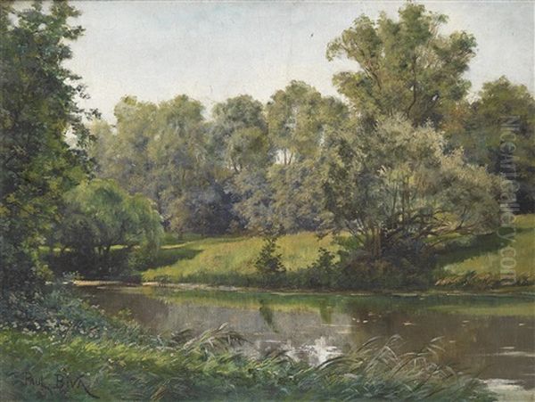 Idyllische Flusslandschaft - view 1