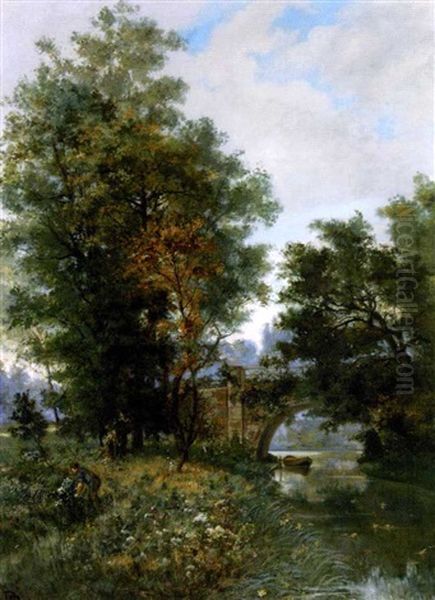 Pecheur Au Bord De La Riviere - view 1