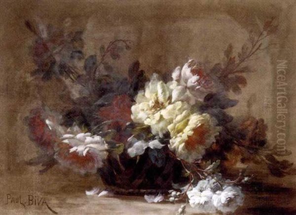 Still Life Of Roses In A Cut-glass Bowl - view 1