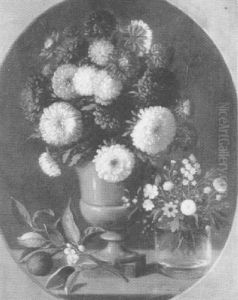 Vases De Fleurs by Ferdinand-Alexandre Bizard