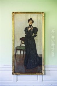 Portratt Av Gudrun Juel-westrup, Gift Med Konsul Wilhelm Westrup Pa Rydsgard