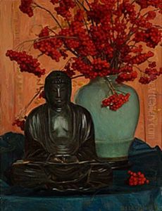 Stilleben Med En Budda