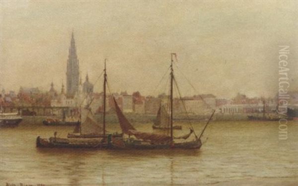 A View Of Antwerp Harbour - view 1