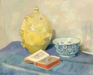 Still Life With Yellow Jar, Earthenware Bowl And A Book Of Hours Still Life With Yellow Jar, Earthenware Bowl And A Book Of Hours