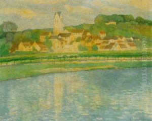 Auvers Sur Bise by Gerrit Willem Van Blaaderen