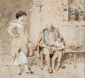Aprendiendo A Fumar by Eugen von Blaas