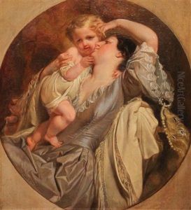 Mother And Child by Eugen von Blaas